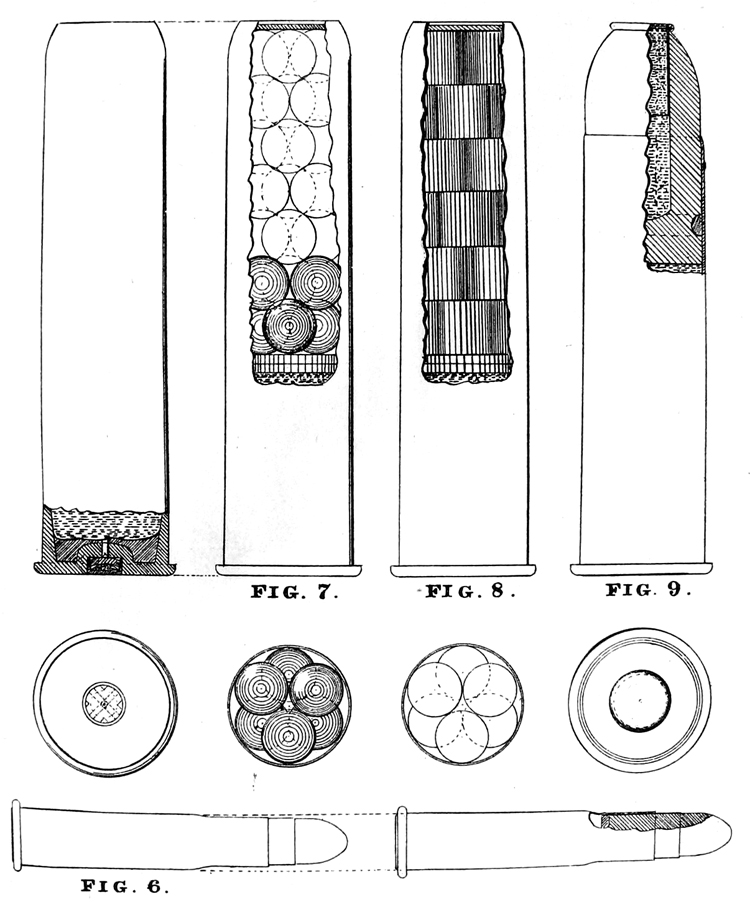 Fig. 6-9. Ammunition used with the Gatling 1 inch & 0.42 inch guns