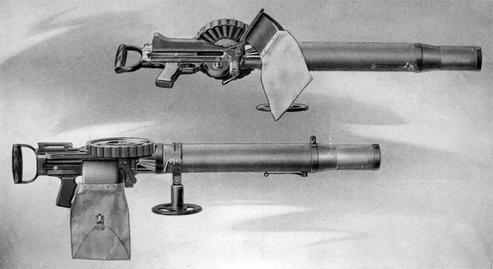 PLATE 10.— Gun Complete as Mounted on Aeroplane
