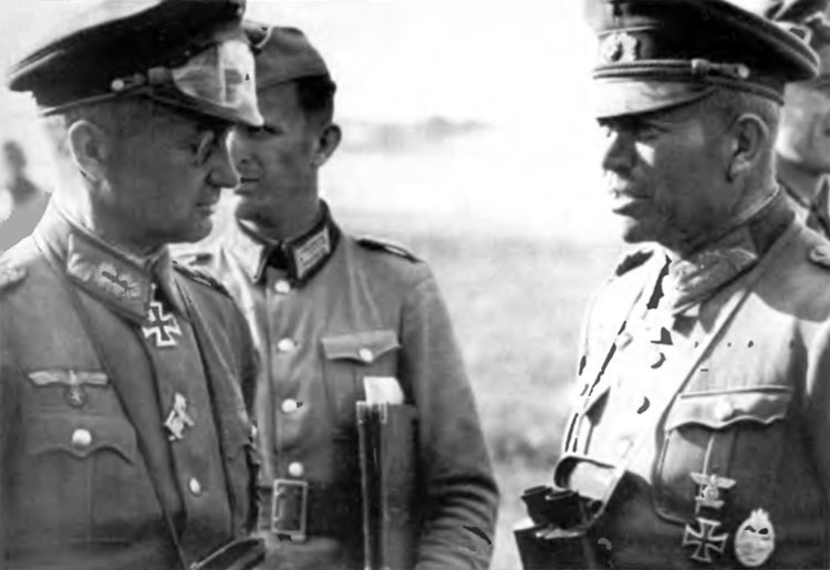 Model and Guderian discuss details of the operation. June 1941 