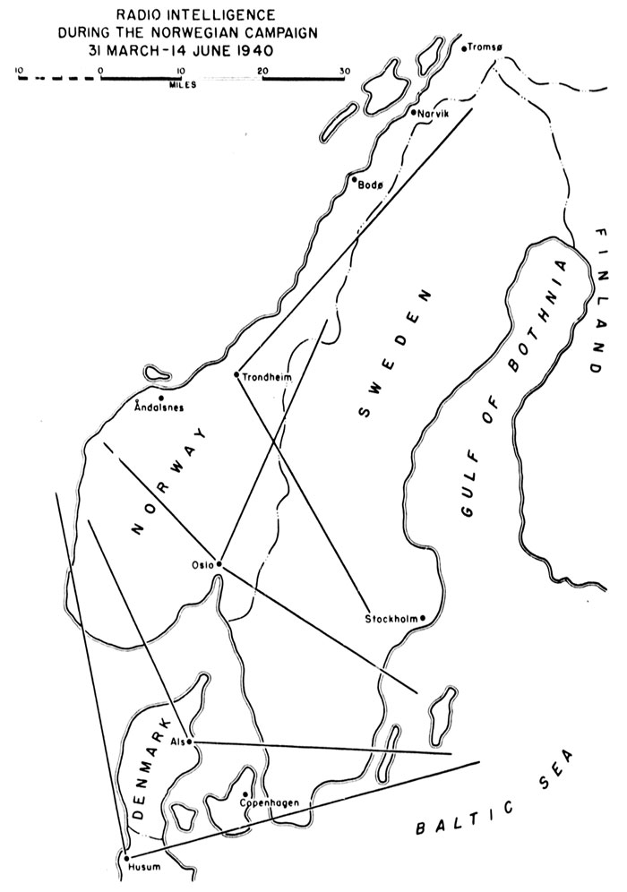 Chart 2. Radio Intelligence During the Norwegian Campaign, 31 March - 14 June 1940